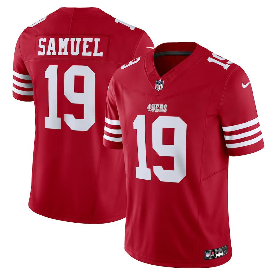 Men San Francisco 49ers #19 Deebo Samuel Nike Scarlet Vapor F.U.S.E. Limited NFL Jerseys